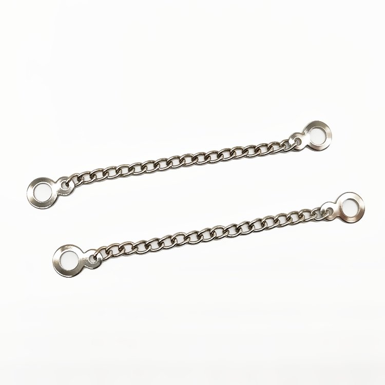Custom Shoe Buckles Bag Connection Chain Diy Decorative Golden Sliver Plating Metal Necklace Extension Chains For Men And Women