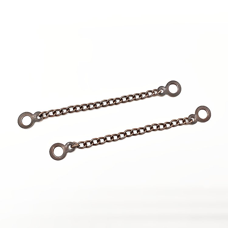 Custom Shoe Buckles Bag Connection Chain Diy Decorative Golden Sliver Plating Metal Necklace Extension Chains For Men And Women