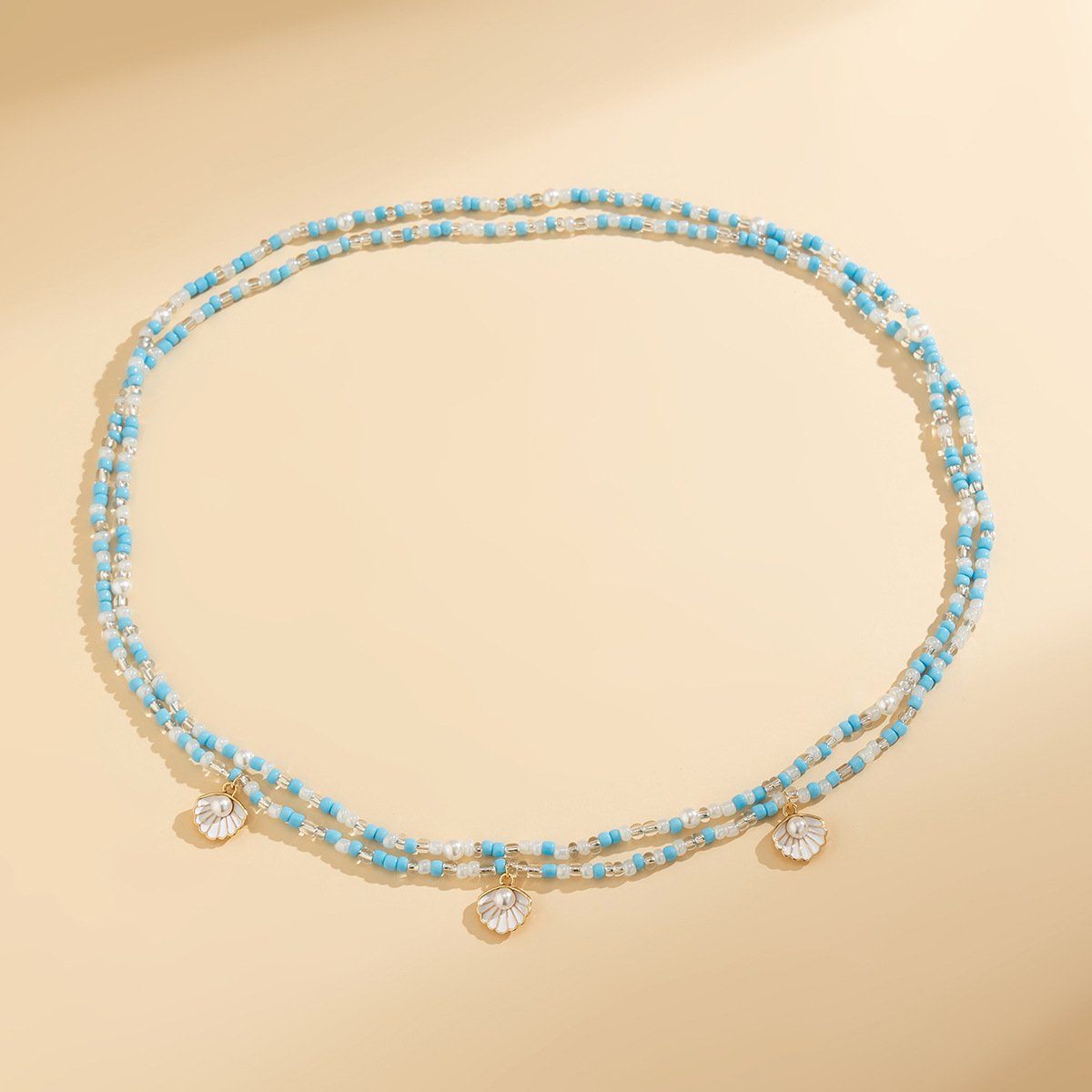 sexy lady waist chain for women lingerie accessories pearl and sea shell for sea beach wearing for porn women double circled