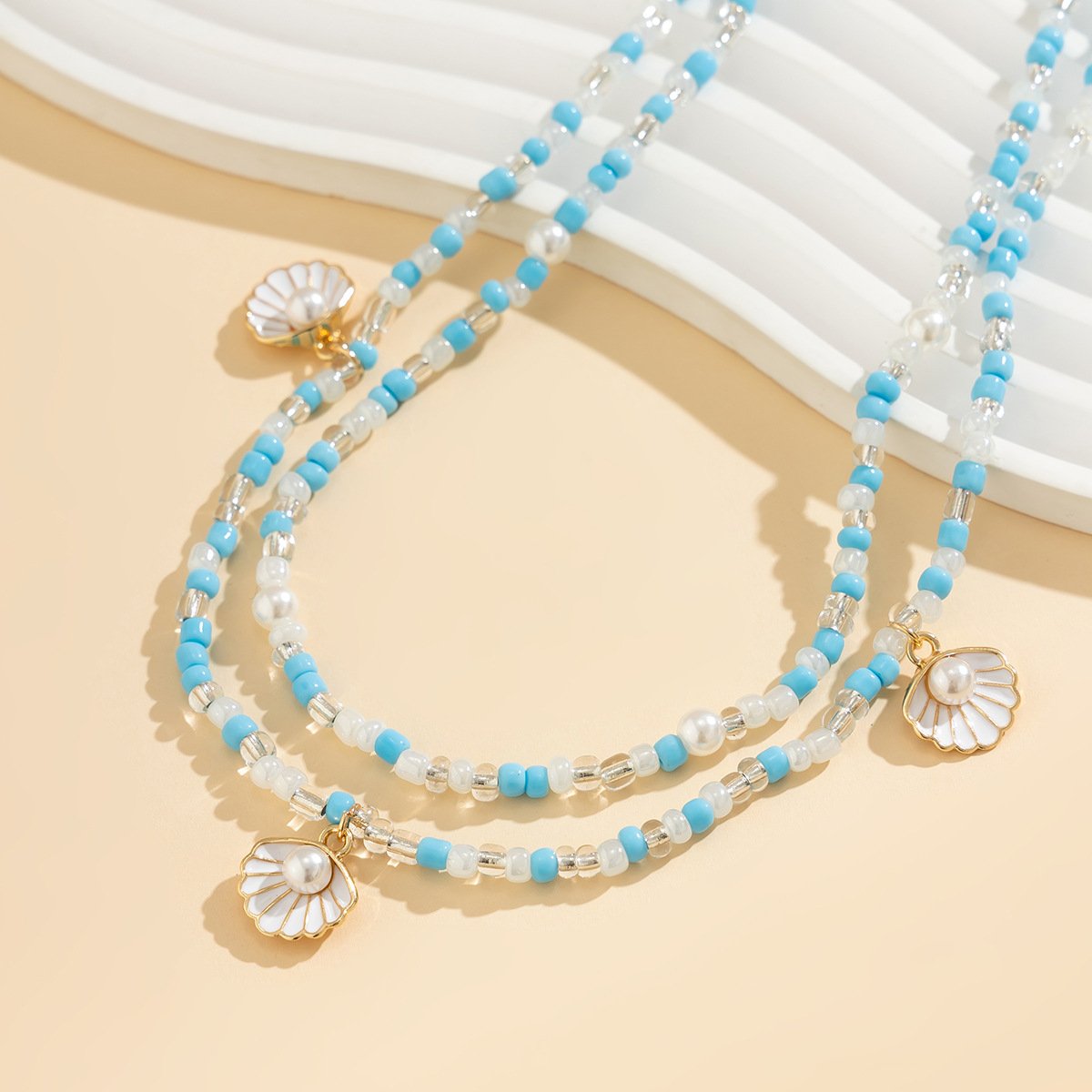 sexy lady waist chain for women lingerie accessories pearl and sea shell for sea beach wearing for porn women double circled