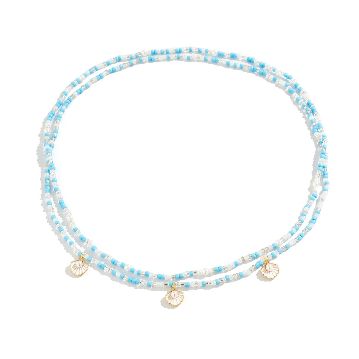 sexy lady waist chain for women lingerie accessories pearl and sea shell for sea beach wearing for porn women double circled