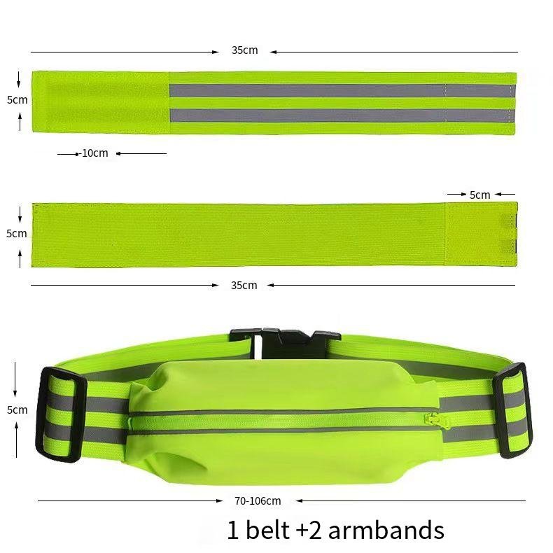 Hot outdoor reflective belt riding running safe elastic hi vis reflective vest belt adjustable