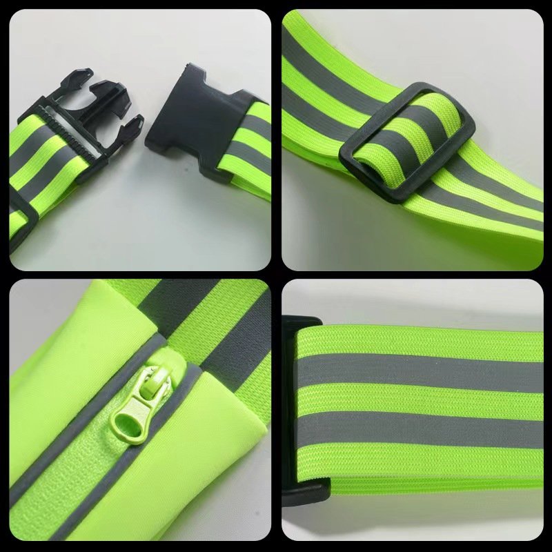 Hot outdoor reflective belt riding running safe elastic hi vis reflective vest belt adjustable