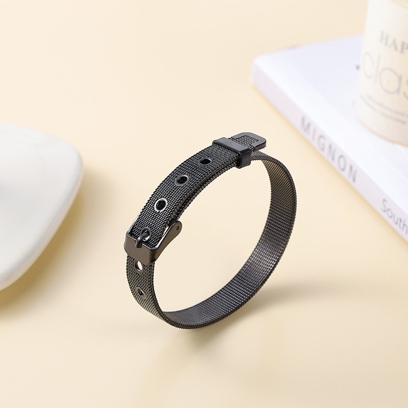 Hot Selling Stainless Steel Jewelry Steel Band Simple Adjustable Bracelets For Women