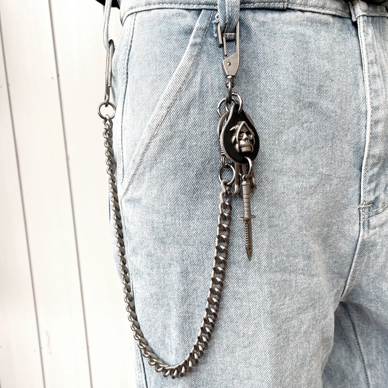 Fashion Supper Strong Cool Metal Bling Mens Jeans Chain Belt Mens Chains For Pants Accessories (TC029)