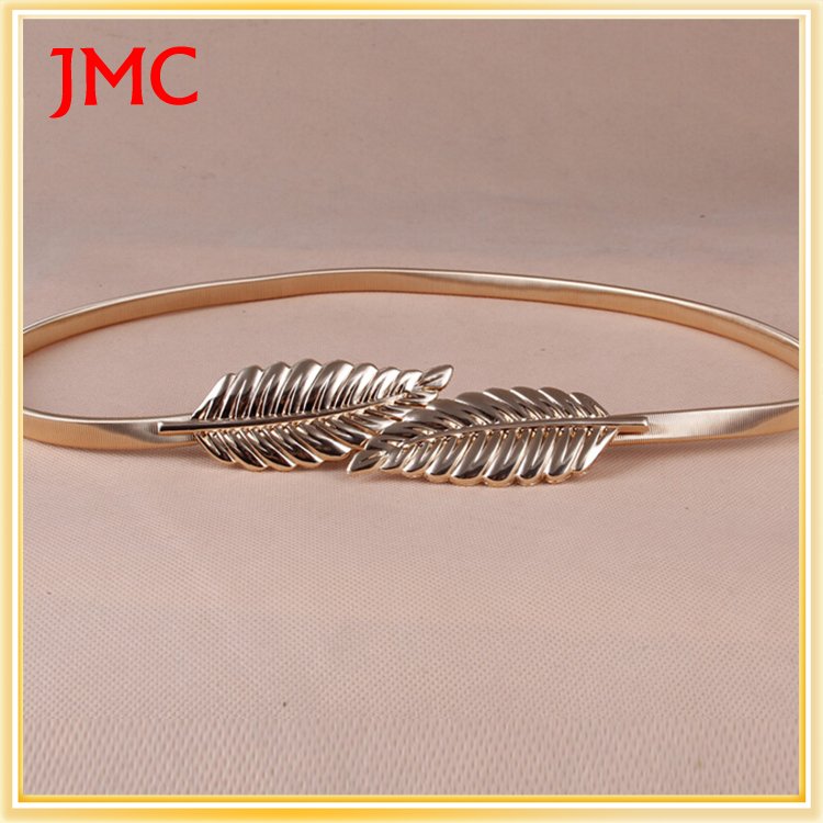 fashion metal ladies dress waist chain belt with wild stretch