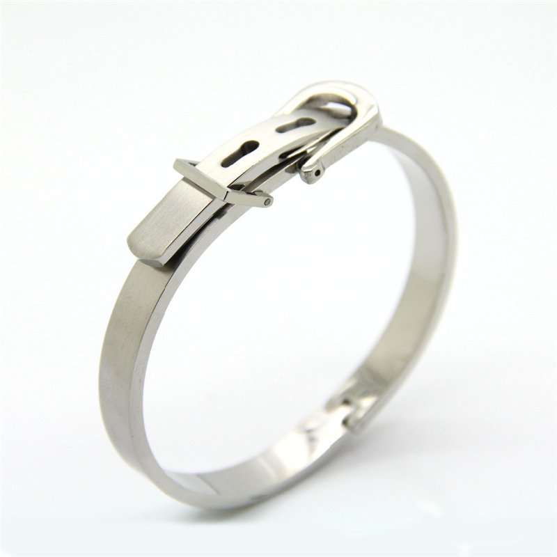 PVD Plating gold color high quality professional Classic belt stainless steel British style belt buckle bangle for woman or man
