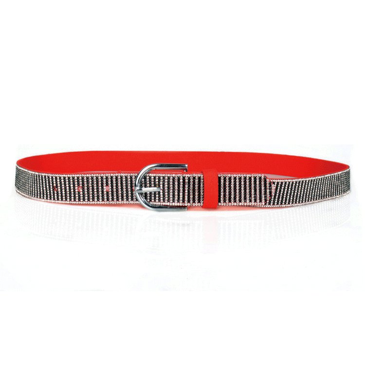 High Quality Fashion Luxury Diamond Black Waist Chain Custom Rhinestone Women's Belts