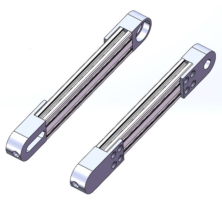 Industrial belt conveyor parts assembly line, head and tail roller adjustment tensioning seat and standard aluminum fixed seat