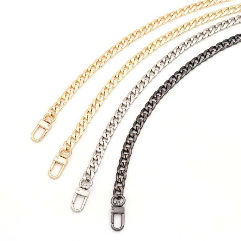 Imported Material Super AA Quality Plating NK Bag Chain Handbag 2.5mm Wire Golden Metal Chains For Purse Strap Chain with Clasp