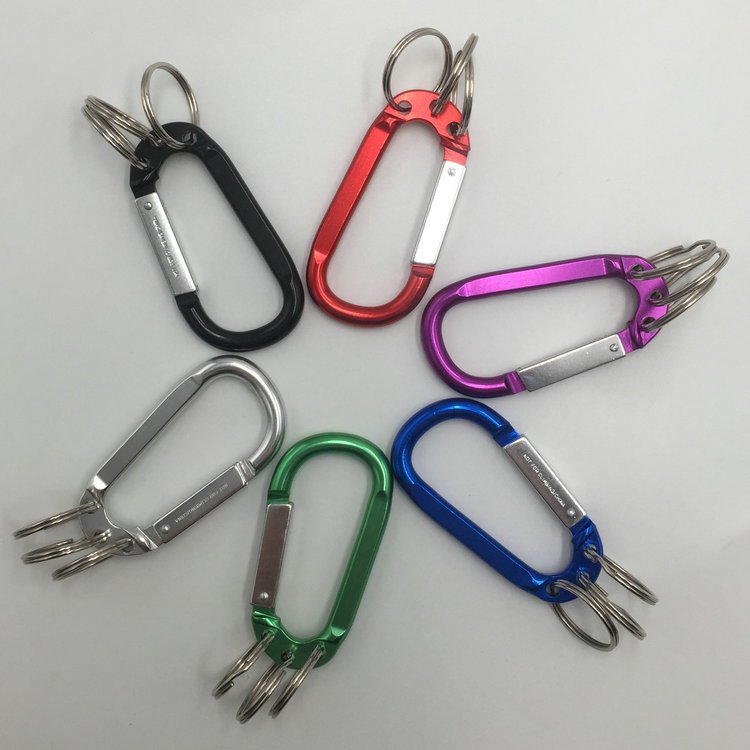 Fashion high quality 3 key chain belt clip carabiner aluminum alloy gift