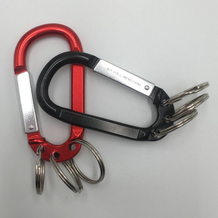 Fashion high quality 3 key chain belt clip carabiner aluminum alloy gift