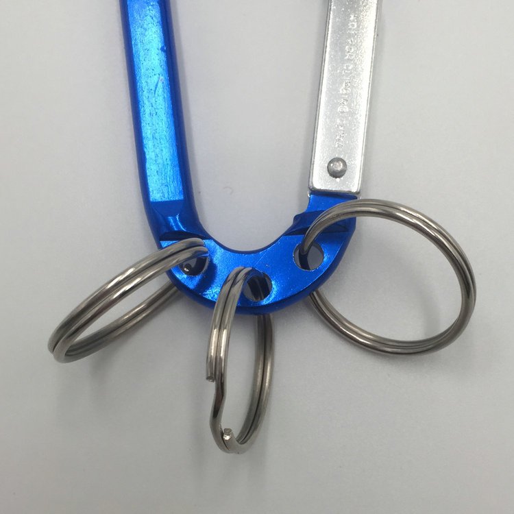 Fashion high quality 3 key chain belt clip carabiner aluminum alloy gift