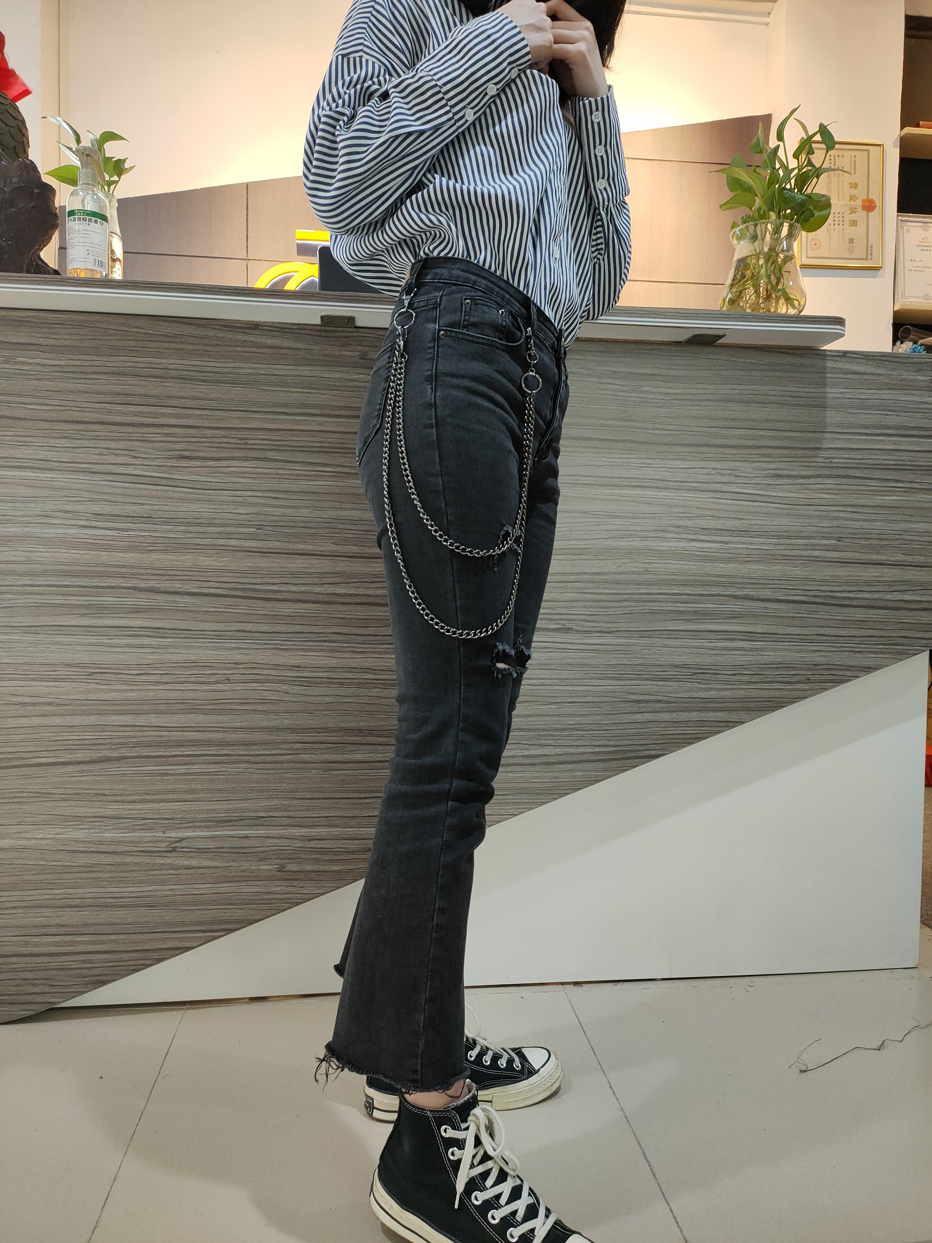 Fashion jeans accessory chain Hip Hop Punk Trousers Chain Jewelry Waist Wallet Belt Pant Jeans Chain