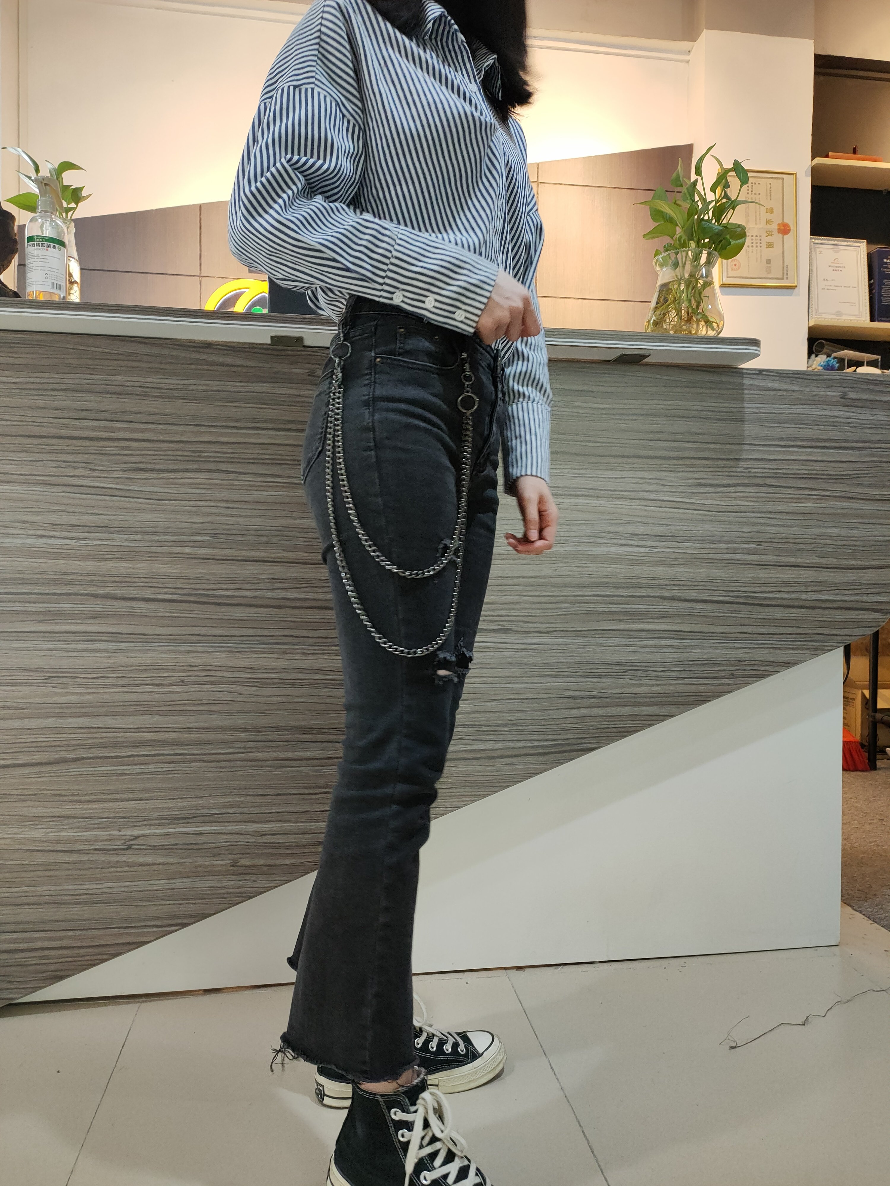 Fashion jeans accessory chain Hip Hop Punk Trousers Chain Jewelry Waist Wallet Belt Pant Jeans Chain