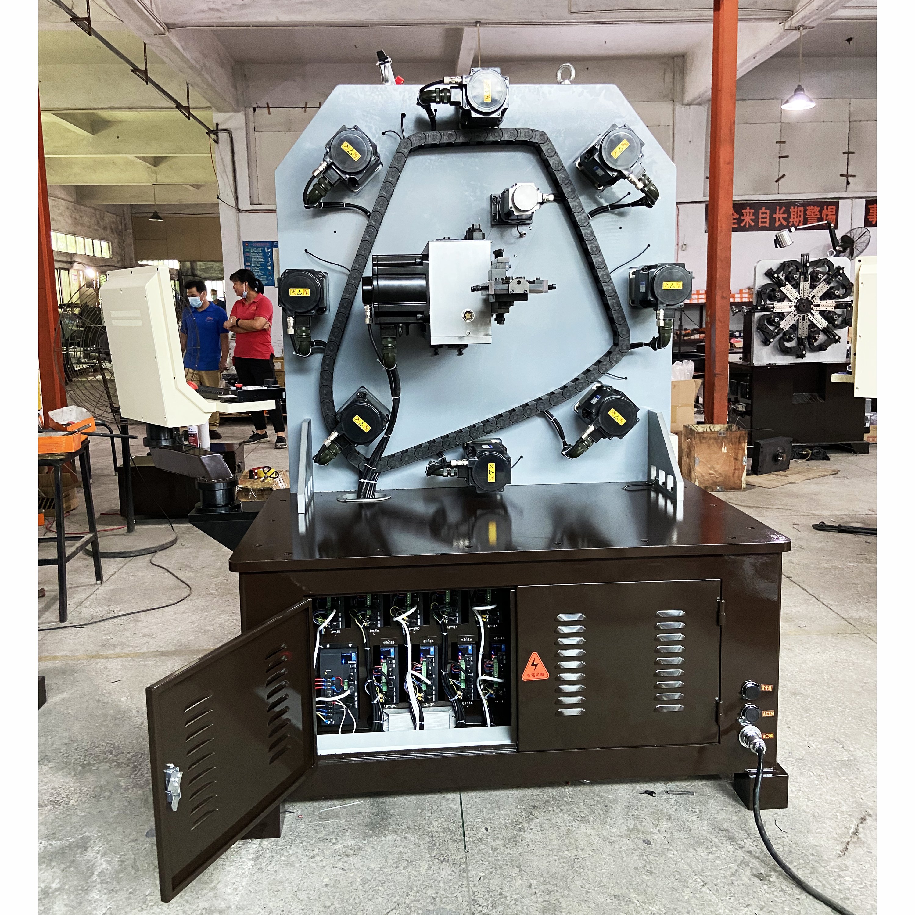 4.5 mm automatic wire forming machine CNC spring machine for hose clamp and pipe clips