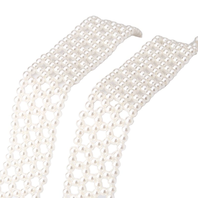 2024 Ladies Dresses Skirt Waist Belts Alloy Buckle Waistband Women chain belts Fashion Pearl Belt