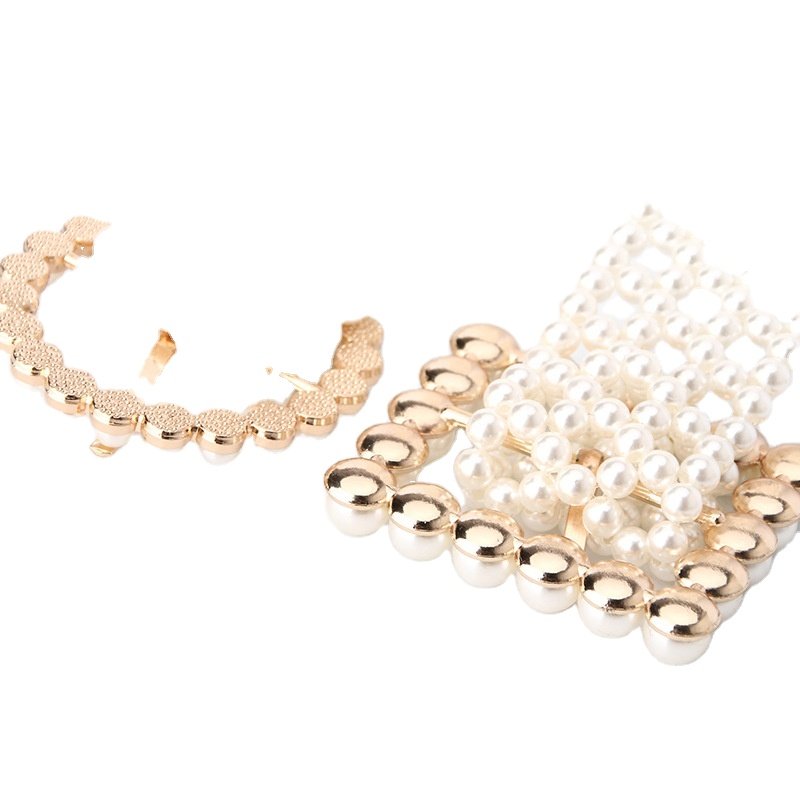 2024 Ladies Dresses Skirt Waist Belts Alloy Buckle Waistband Women chain belts Fashion Pearl Belt