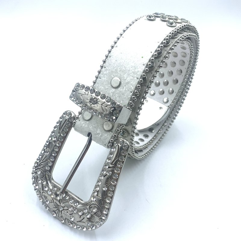 Fashion Crystal belts with metal buckle western cowboy and cowgirl belt diamond bb simon metal belt