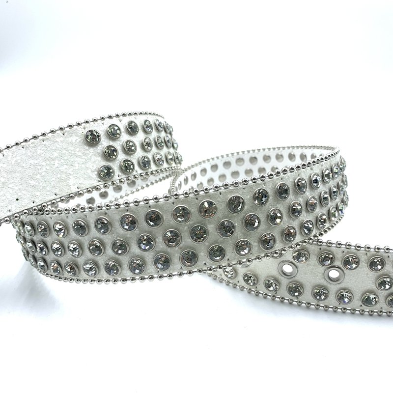 Fashion Crystal belts with metal buckle western cowboy and cowgirl belt diamond bb simon metal belt