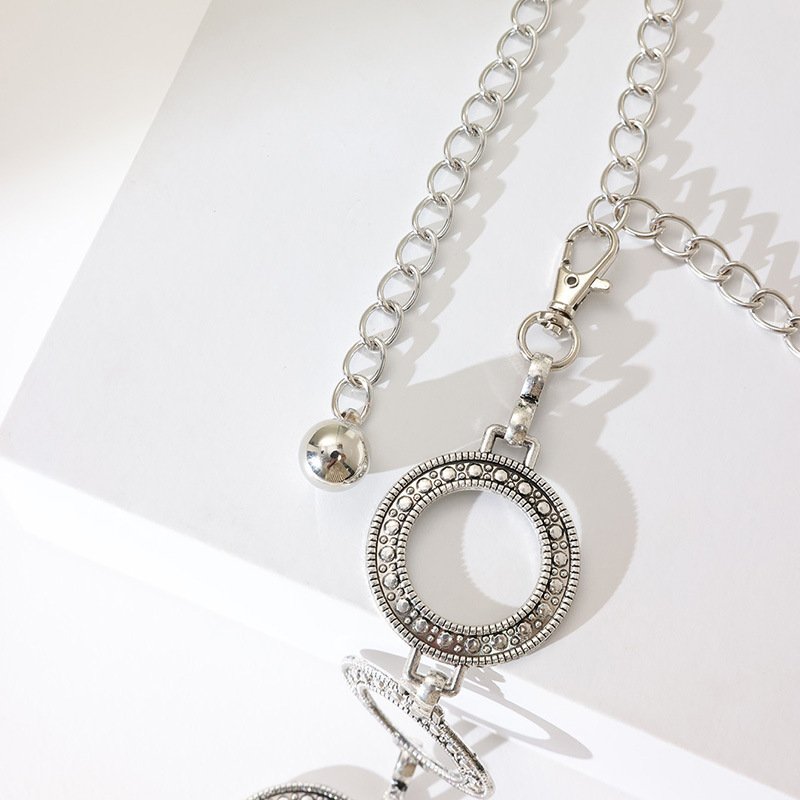 Woman Female Metal Chain Belt With Rhinestones Crystals Sexy Waist Belly Chain Belt Designer Fashion Chain