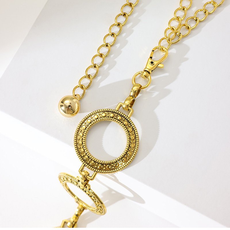 Woman Female Metal Chain Belt With Rhinestones Crystals Sexy Waist Belly Chain Belt Designer Fashion Chain