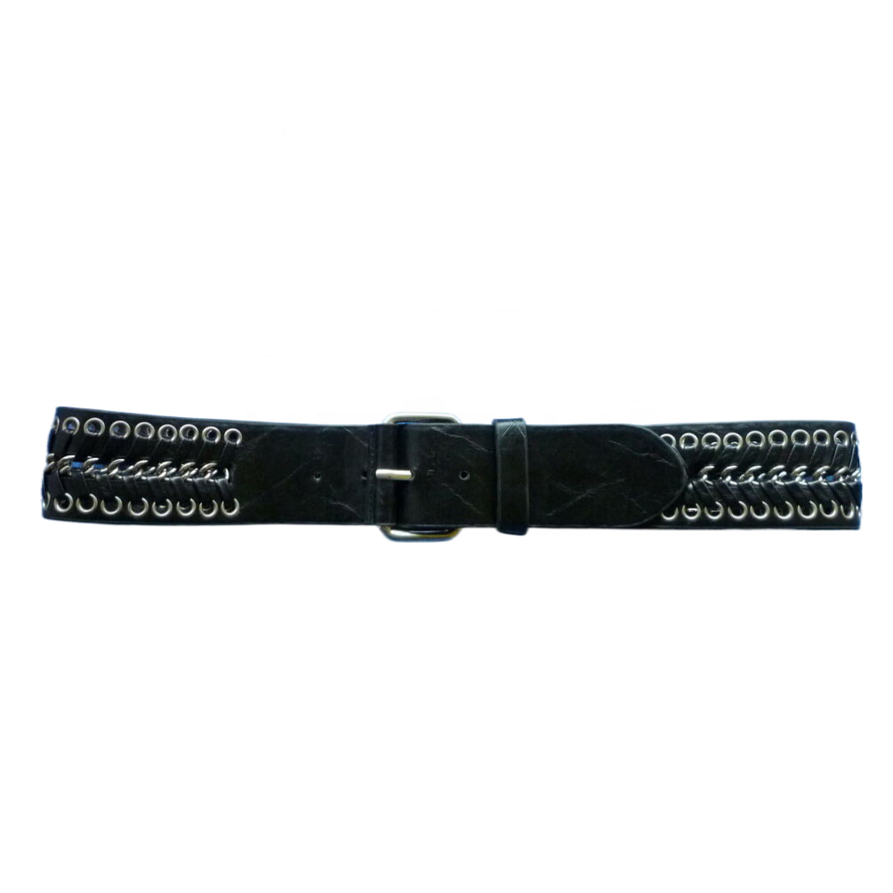 belt for women fashion belts for ladies or girls custom belts braided with chains with roller buckle