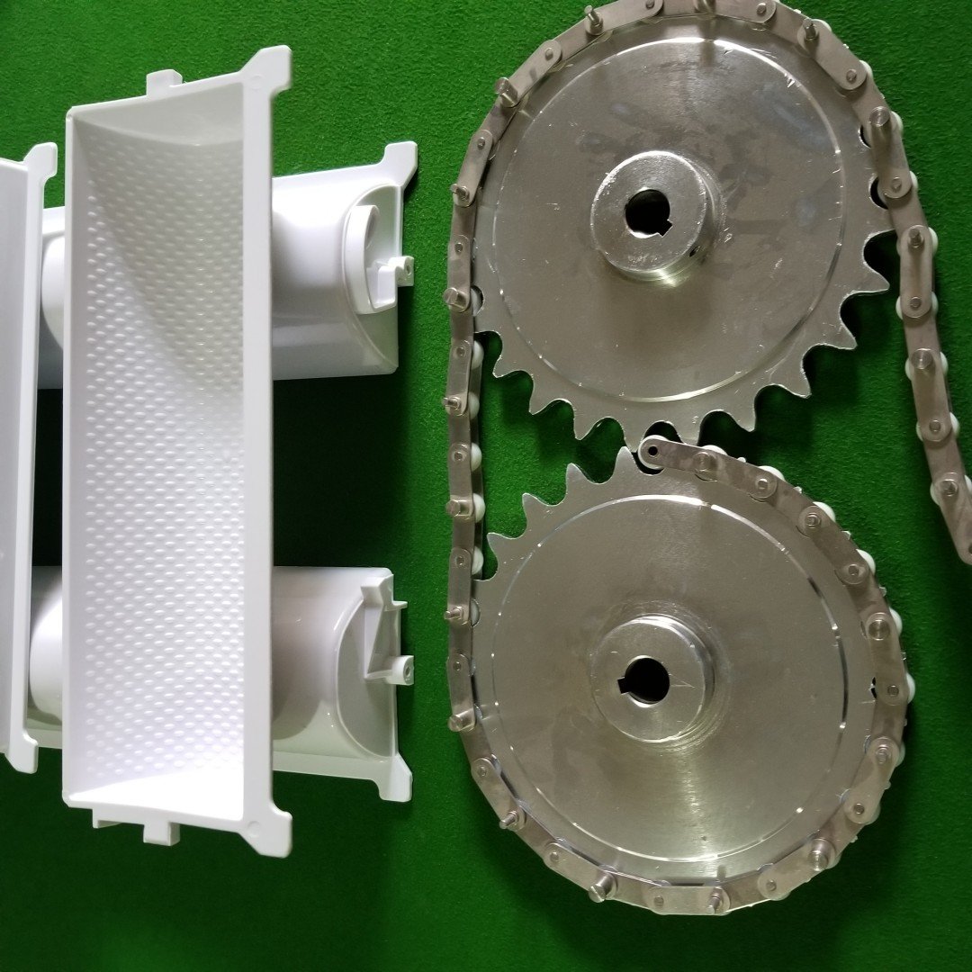 Z hoist hopper chain sprocket C2052 304ss 1.8 litre conveyor roller chain 50.8 mm pitch