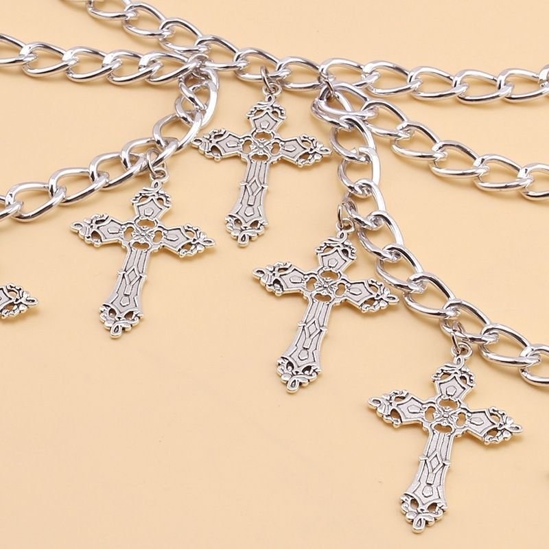 Women's Punk Cross Cowgirl Chain Belt Dress Waist Chain Accessories Belt