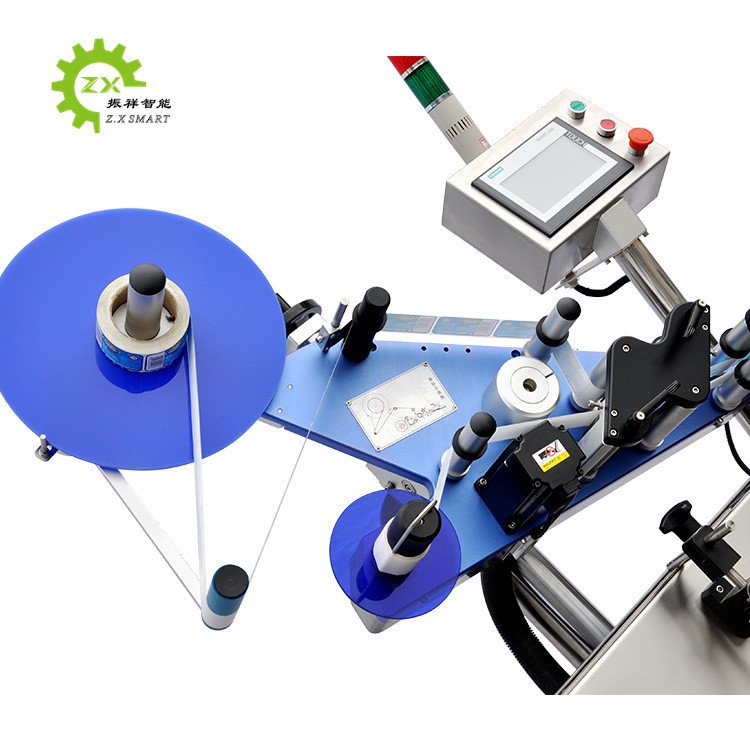 ZXSMART Bottle Ampoule Val Labeling Machine Tube Applicator Horizontal Labeling Machine Automatic 50ml 10ml Round Glass Bottle