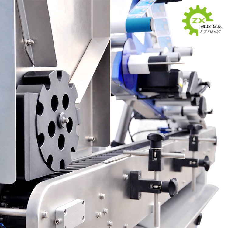 ZXSMART Bottle Ampoule Val Labeling Machine Tube Applicator Horizontal Labeling Machine Automatic 50ml 10ml Round Glass Bottle