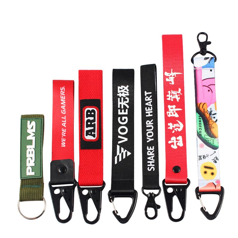 High Quality Tactical Gear Clip Standard Key Ring Holder Nylon Blood Type Webbing Key Chain Belt Hooks