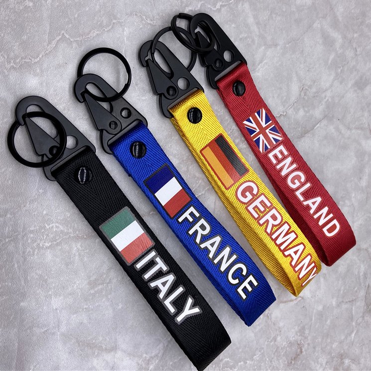 High Quality Tactical Gear Clip Standard Key Ring Holder Nylon Blood Type Webbing Key Chain Belt Hooks