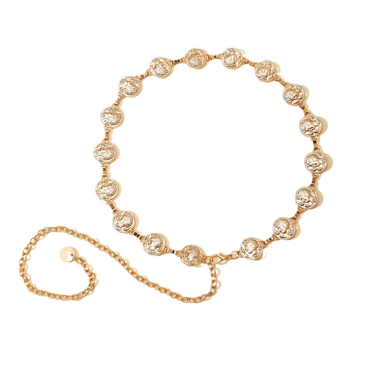 Wholesale Fashion Letters Gold Silver Chain Accessories Women Chain Belt Waist Custom Logo