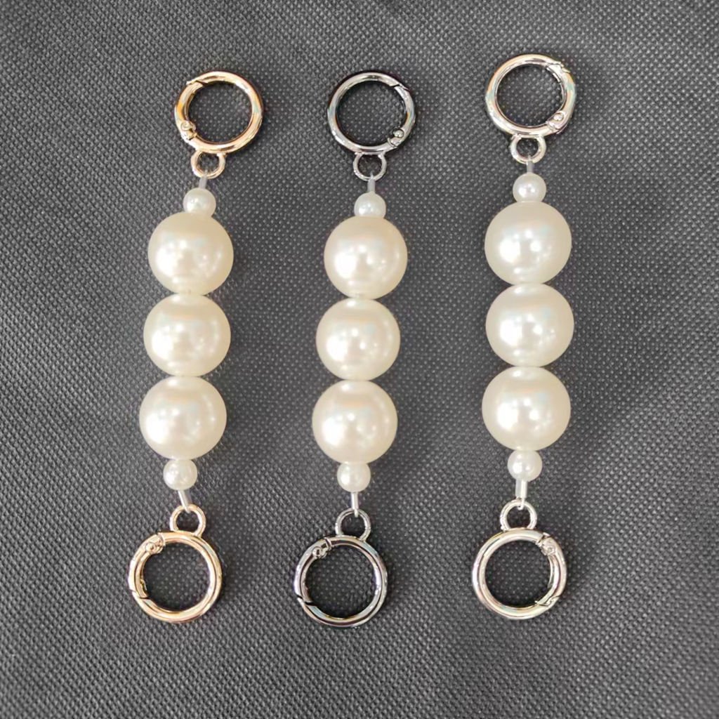 Customized high-quality bag 2 cm pearl chain accessories bag shoulder strap Extension short chain Removable pearl chain