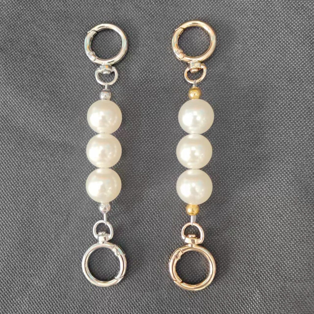 Customized high-quality bag 2 cm pearl chain accessories bag shoulder strap Extension short chain Removable pearl chain