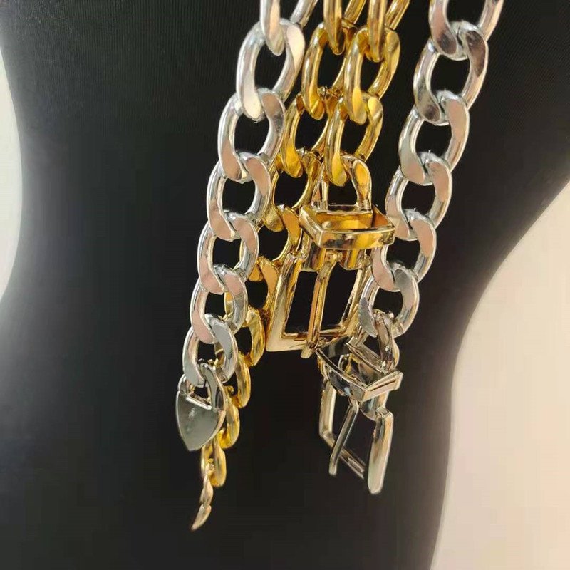 Go Party Women Metal Chain Dress Belly Belt Punk Hip Hop Gold Silver Waist Body Chain For Jeans Trousers Casual Girls Waistband