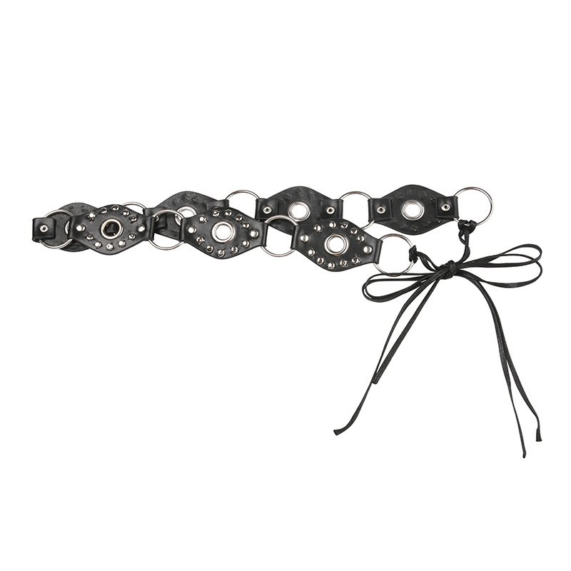 Minimalist style vintage leather Y2K waist chain belt 2023 New fashion women sexy accessories