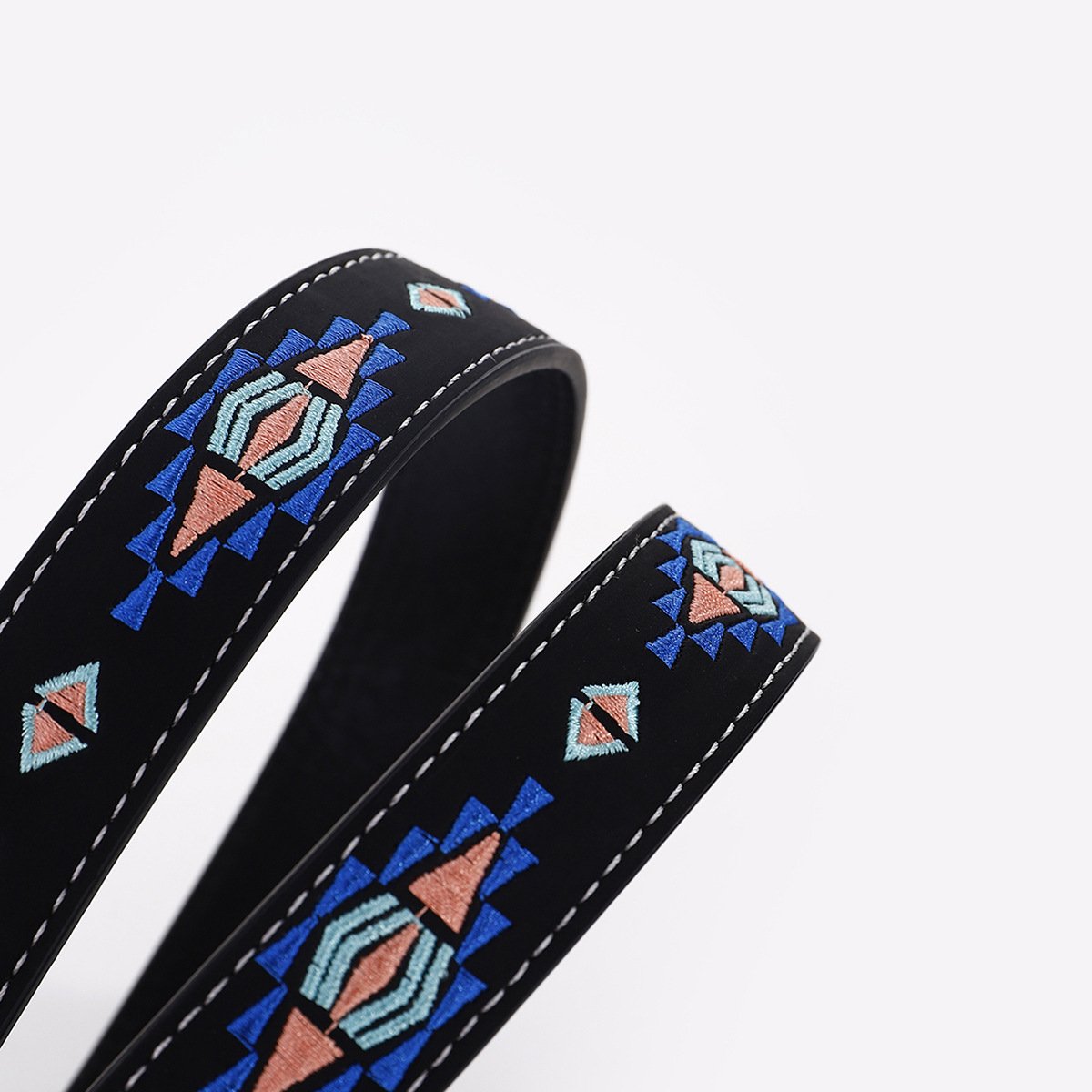 Vintage Ethnic Designer Belt Simple Embroidered Western PU Women's Belt Genuine leather belts from Pakistan
