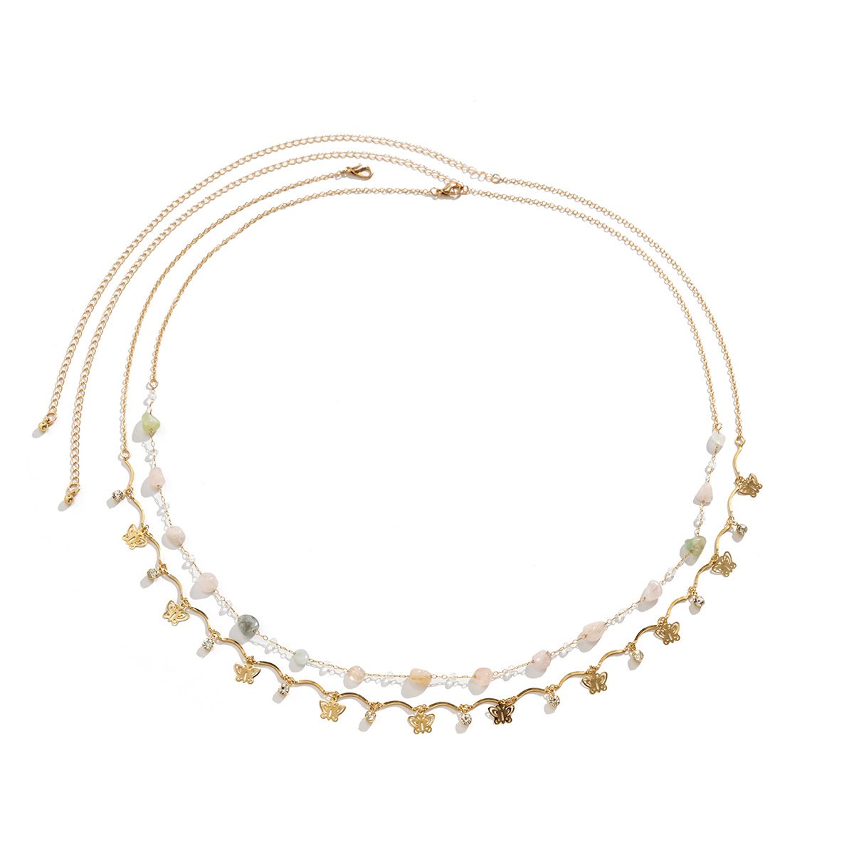 Sexy Vintage Aesthetic Belly Tassel Star Decor Body Chain Waist Chain Belt Streetwear Summer Women Fashion Body Jewelry