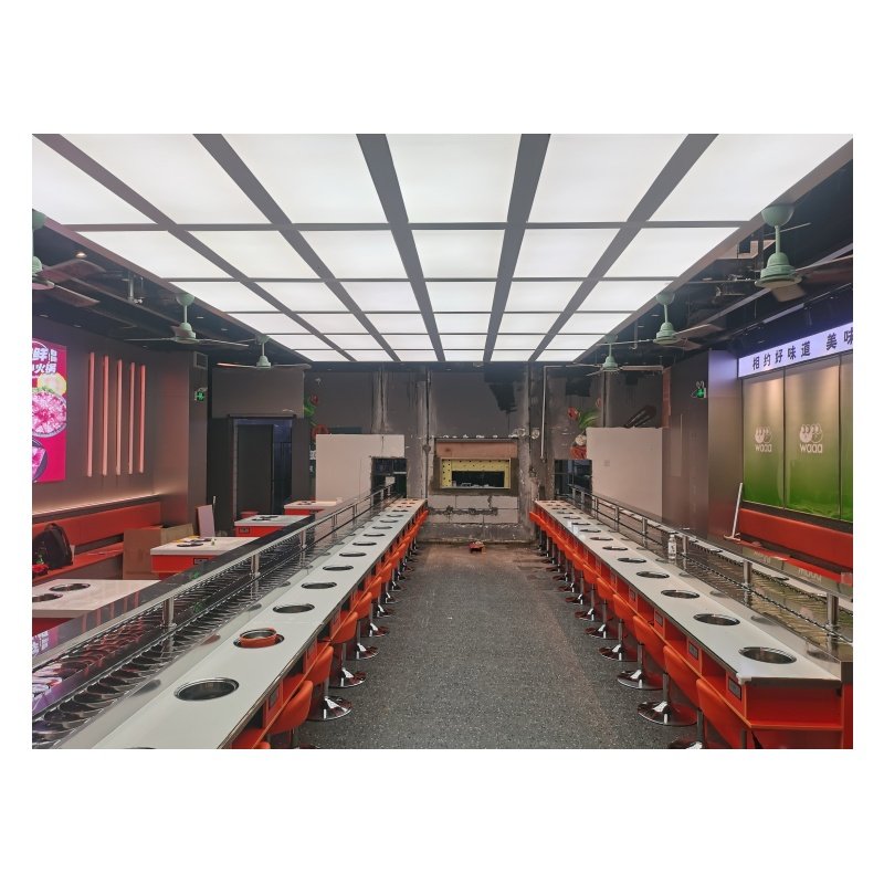 Customized Sushi Conveyor Belt System Stone Integrated Rotating Sushi Conveyor