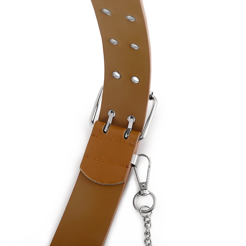 Punk Style Belt Female Jeans Fashion Decorative Belt Steam Eyelte Chain Belt