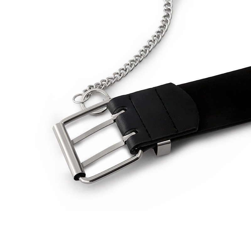 Punk Style Belt Female Jeans Fashion Decorative Belt Steam Eyelte Chain Belt