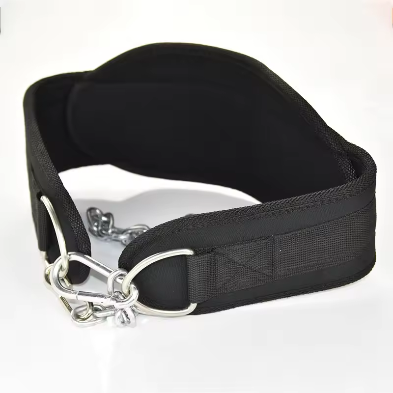 New low-priced high-end fitness impregnated belt with heavy-duty long steel chain for sale Fitness dipping tape