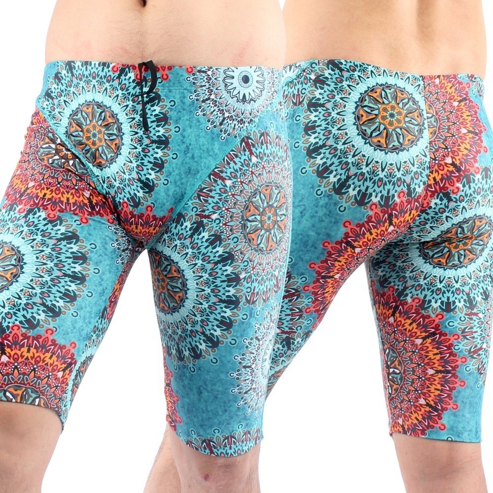 Professional men's fifth knee pants comfortable quick drying chlorine resistant beach swimming trunks