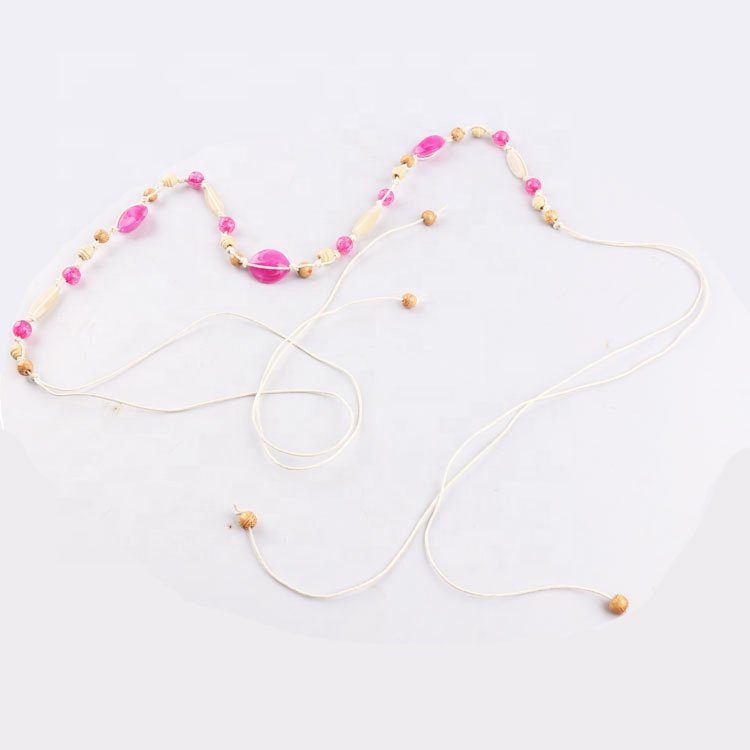 Bohemian Accessories Ethnic Style Fashion Woven Waist Chain Ladies Beads Thin Hand-Woven Girdle