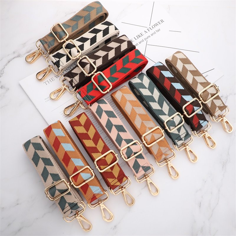 web band bag strap case accessories shoulder messenger bag long strap printing band canvas strap ladies bag strap shoulder strap