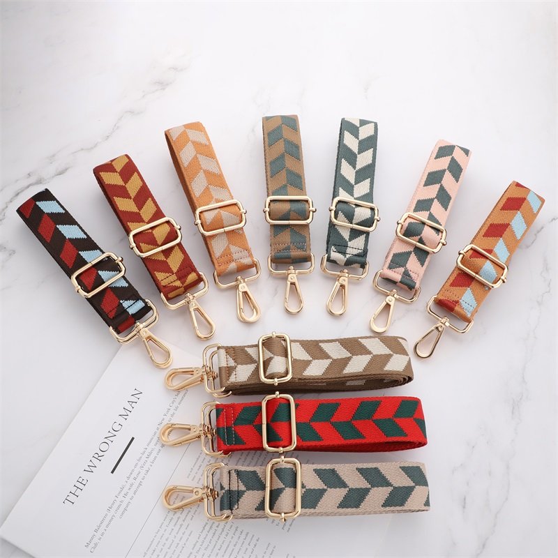 web band bag strap case accessories shoulder messenger bag long strap printing band canvas strap ladies bag strap shoulder strap