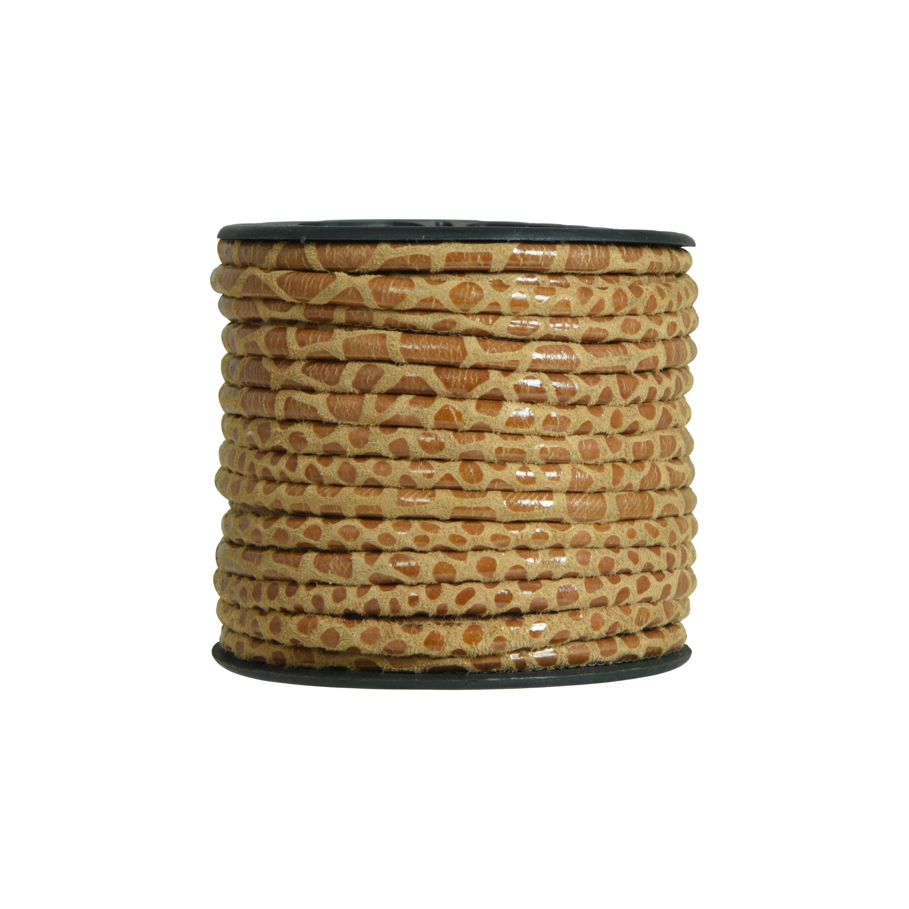 Comfortable Soft Durable Designer Fancy Leather Cords Jewellery Making Machine Stitched Real Suede Snake Print Leather Cord