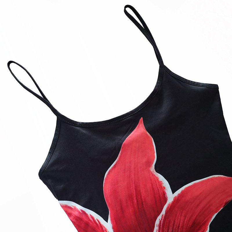 STOCK 5Colors Print Summer Women Beach Dress Spaghetti Strap Bodycon Party Long Dresses Floral Print Maxi Sexy Dress